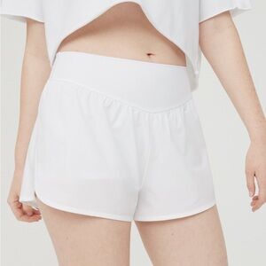 NWT Offline by Aerie Women's White Athletic Running Shorts